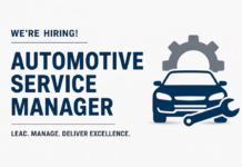 JOB VACANCY: Automotive Service Manager